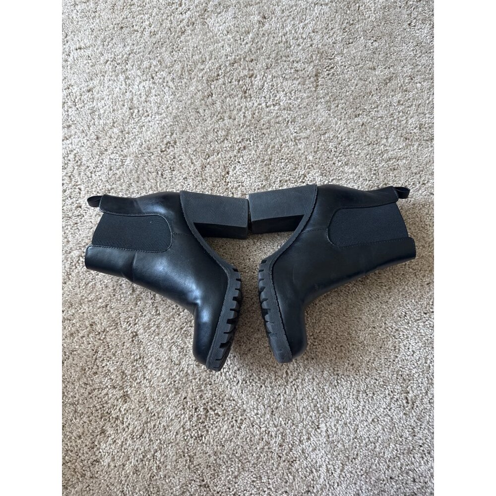 SODA High Platform Size 7 Womens Block Boots Goth Witchy Baddie Edgy Ankle - Picture 2 of 7